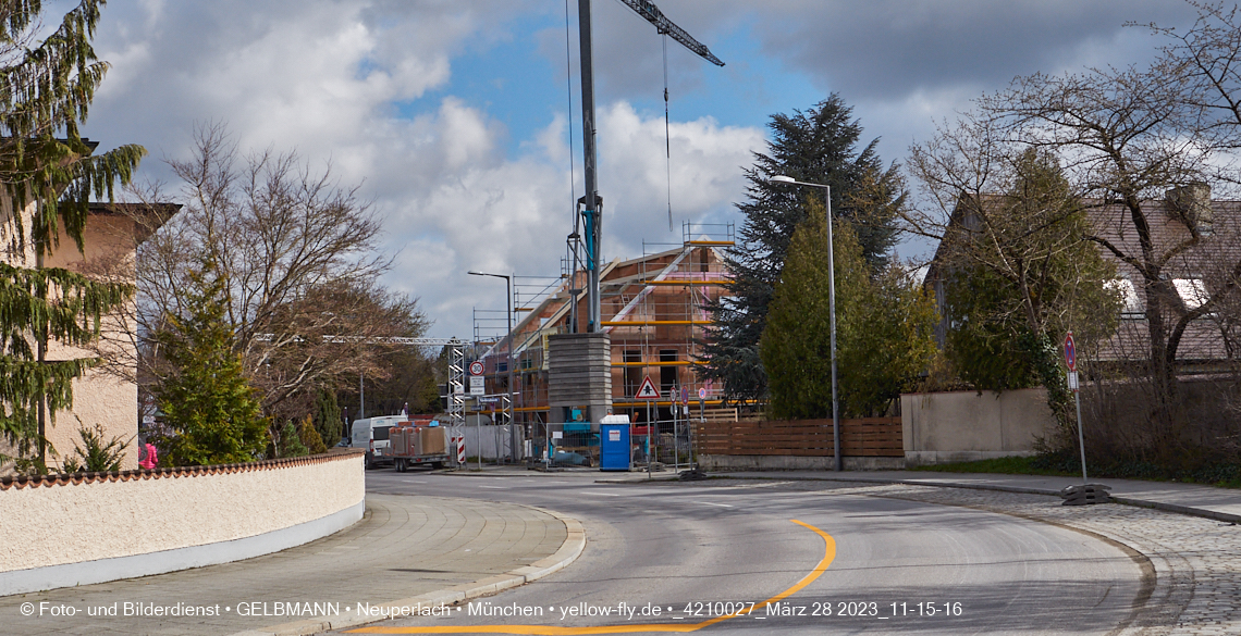 28.03.2023 - Baustelle Niederalmstraße 16 in Neuperlach